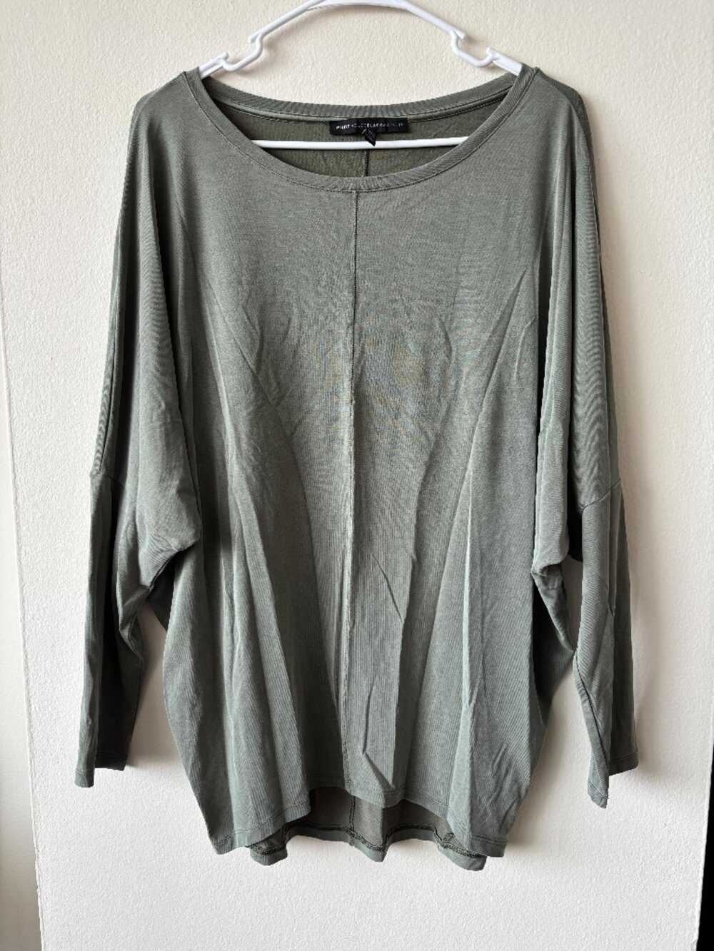 White House Black Market Green Long Sleeve Top - Medium